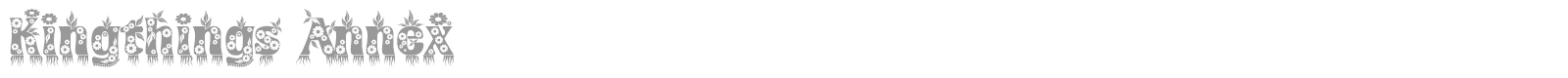 Kingthings Annex font preview